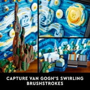 LEGO Ideas Vincent Van Gogh The Starry Night - 3D Puzzle Building Set for Adults, Ages 18+ Beautifully Detailed Home Wall Art Decor - Unique Gift Idea for Art Fans - 21333