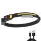 thumbnail image 1 of Linterna COB 4 modos USB recargable inteligente que agita los faros del sensor JShteea El nuevo, 1 of 1