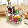 thumbnail image 4 of Rongfmy Panier à Fruits Panier à Fruits Bol à Fruits Support Légumes Collation Rangement Blanc, 4 of 9