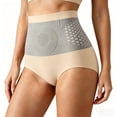 thumbnail image 4 of LILIYA Women's 4 In 1 Fitted Micro-Particle Shorts High Waist Toning Thermogenic Compression Yoga Pants Stretchy Lifting Tummy Control Breathable Firming Leggings, 4 of 8