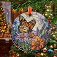 thumbnail image 2 of Butterfly11 Christmas Ornament, Ceramic/Acrylic Ornament, Keepsake for Mother’s Day, Valentine’s Day Decoration, Festive Gift Ornament, Commemorative 2025, 2 of 5