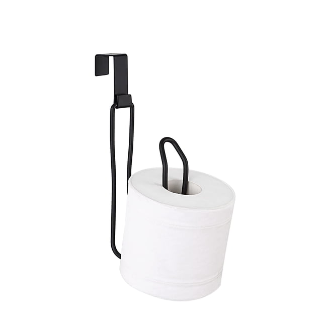 Portarrollos de metal colgante negro SunnyPoint