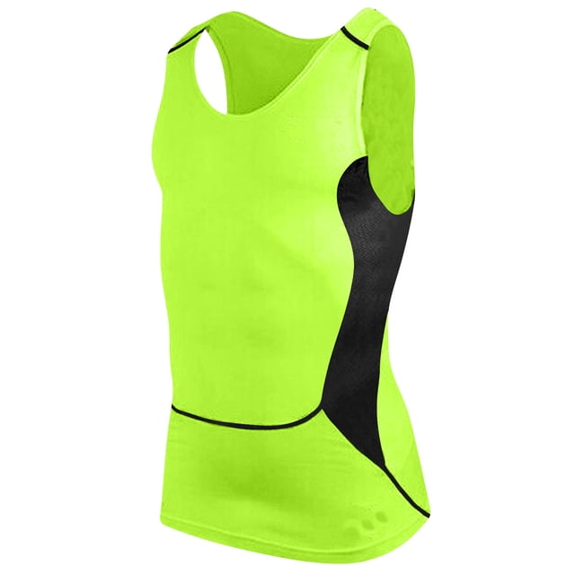 pstuiky Camiseta sin mangas para hombre, Camiseta ajustada de cuello redondo sin mangas de color liso para hombre Chaleco de hombre xxl