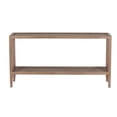 thumbnail image 4 of Pemberly Row Modern Solid White Oak Wood Console Table - Brown, 4 of 4