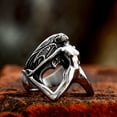 thumbnail image 2 of Mens Gothic Devil Ring Steel Retro Punk Statement Jewelry Durable Fashion Accessory Unique Design High Quality, 2 of 10