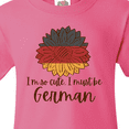 thumbnail image 4 of Inktastic I'm So Cute, I Must be German Sunflower Youth T-Shirt, 4 of 5