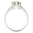 thumbnail image 4 of Solitaire Engagement Ring for Women - 2ct Yellow Moissanite in 18K White Gold Promise Ring, 4 of 6