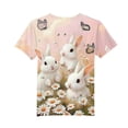 thumbnail image 2 of Chemise à Manches Courtes pour Garçons Imprimé de Pâques Col Rond T-Shirt Décontracté Graphique 3-14 Ans 1 Pce, 2 of 6