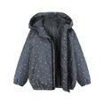 thumbnail image 6 of MYJAJAYI Boys Rain with Hood Jacket Lightweight Waterproof Jacket Raincoat for Kids Boys Gray Size M, 6 of 6