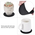 thumbnail image 3 of Uxcell Plant Coaster Reversible Absorbent Waterproof Round Felt Pad Mats Set Black, 3 of 5