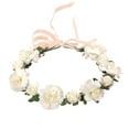 thumbnail image 2 of Skymirror Flower Headband Nice Looking Adjustable Artificial Women Girl Flower Wreath Crown for Wedding, 2 of 8