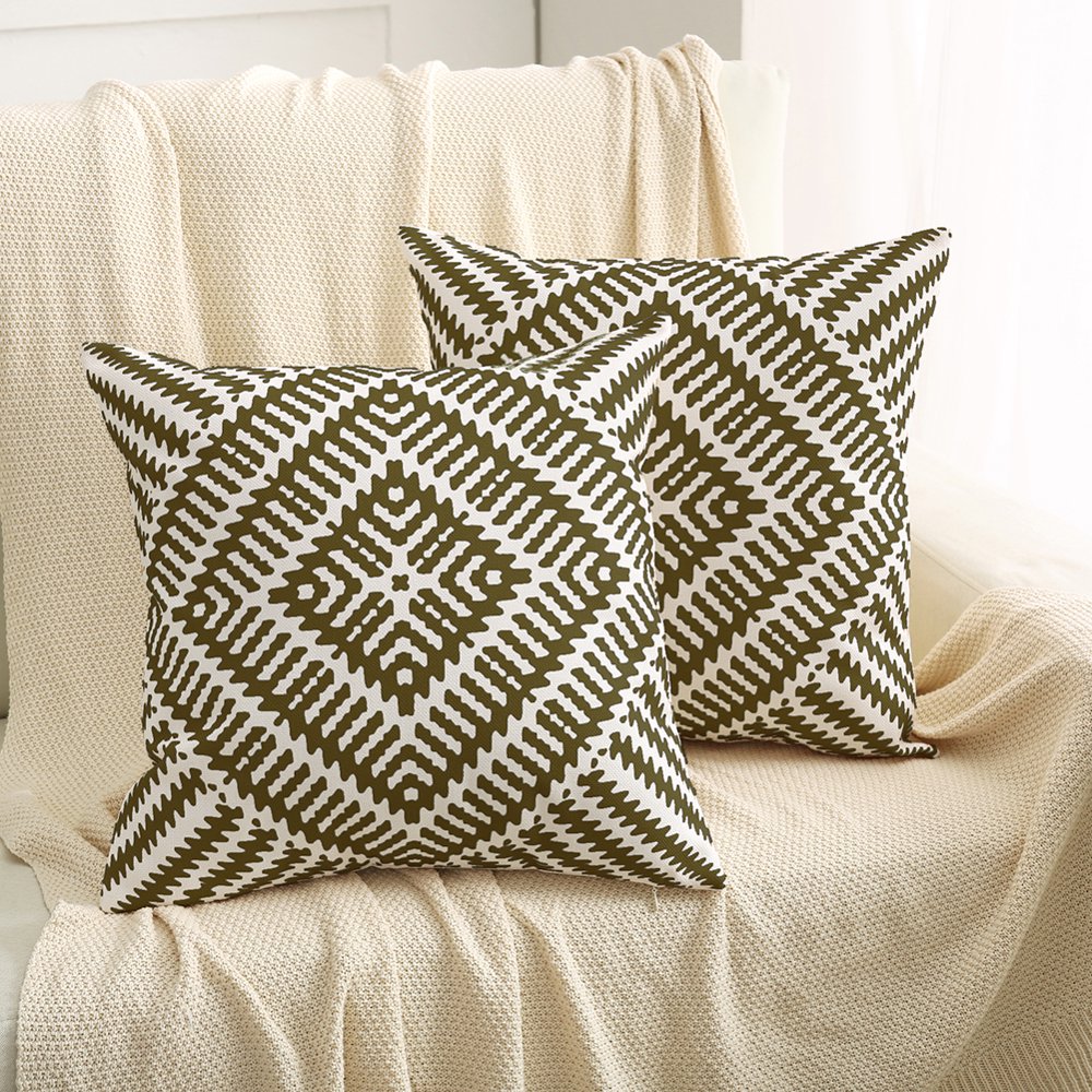 Set of 2 Pillowcases Cushion Covers Throw Pillow Covers Standard Pillow
