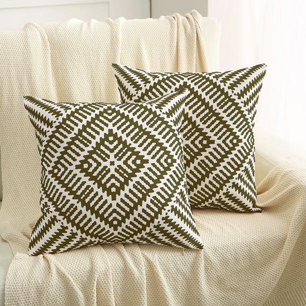 Set of 2 Pillowcases Cushion Covers Throw Pillow Covers ...