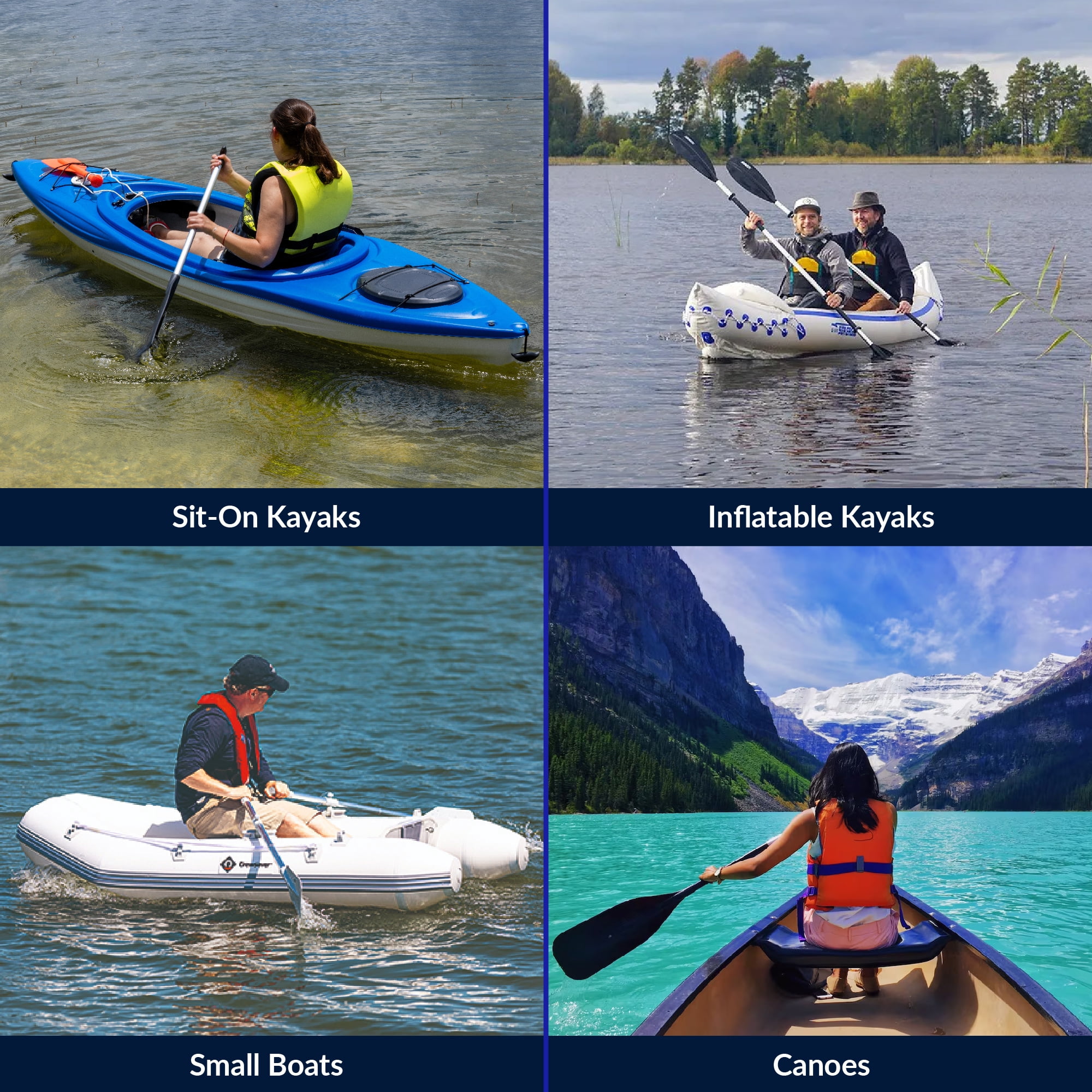 Five Oceans 4-Feet Canoe Paddle - Boat Paddle, T-Handle Oar Paddle for Canoe, Kayak and Small Boats - Corrosion-Resistant Floating Boat Paddles Marine-Grade Aluminum and Heavy-Duty Plastic - FO4722