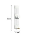 thumbnail image 2 of No Mess Bird Water Dispenser,QZS Portable Bird Water Feeder for Cockatiel,Reusable 220ml/7oz Cockatiels Dispenser for Lovebirds,White,1Pack, 2 of 6