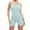 ☪308-Light Blue, variant on Athletic Rompers for Women Padded Tank Top Workout Shorts Jumpsuit Pockets One Piece Bodysuit Running Yoga Gym 2026
