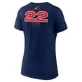 thumbnail image 3 of Women's Caitlin Clark Navy Indiana Fever Behind the Back Name & Number V-Neck T-Shirt, 3 of 3