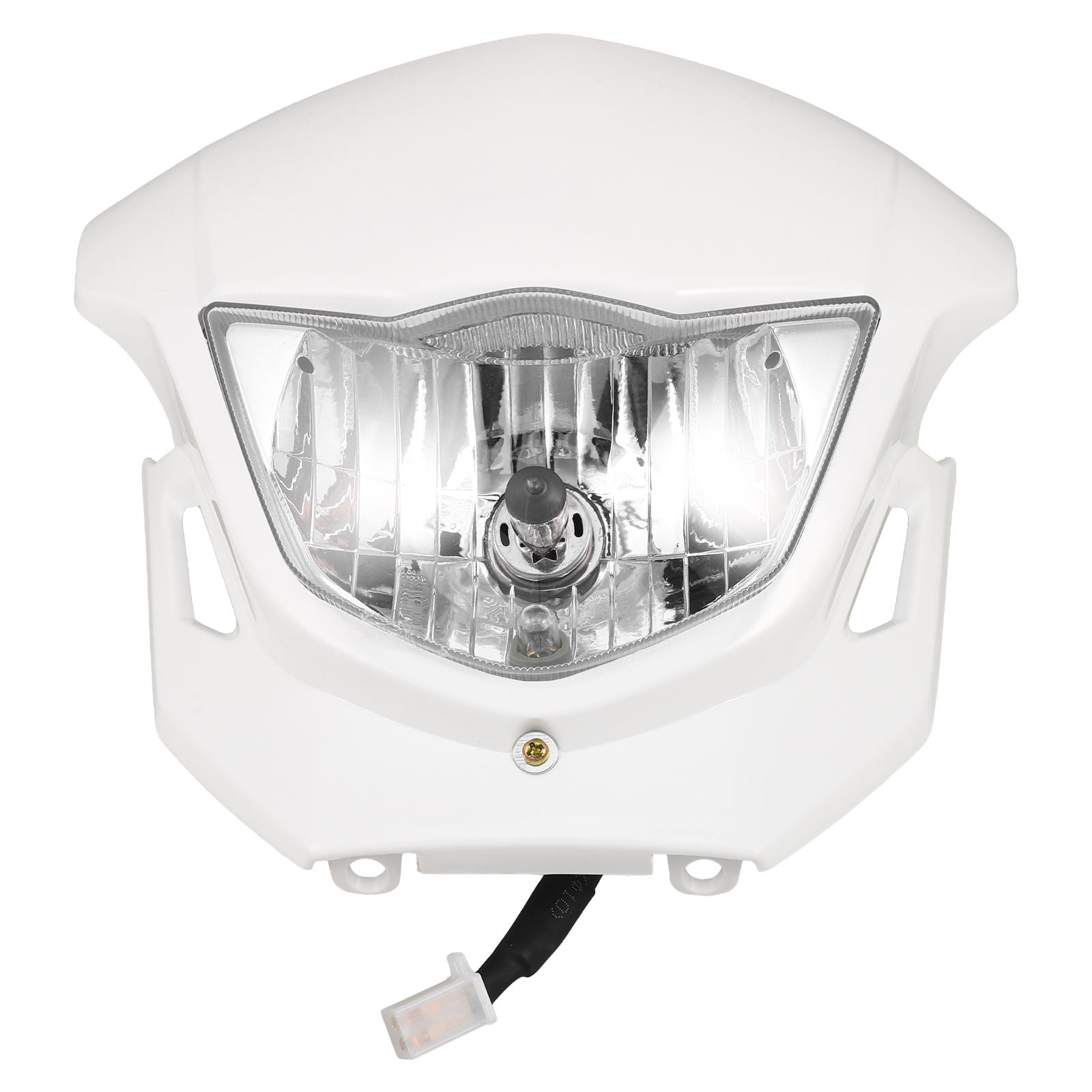 LOLIPPYY Dirt Bike Headlight Kit White Plastic LED Front Lamp for Enduro Rugged Use