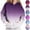 Purple, variant on Sriper Women's Gradient Color Hoodie Thick Winter Sweatshirt Fleece Lined Pullover Casual Street Style Fall Winter Clothes Cute Sudaderas Mujer Sky Blue 3X