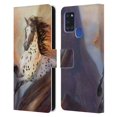 thumbnail image 1 of Head Case Designs Officially Licensed Simone Gatterwe Horses Wild 2 Leather Book Wallet Case Cover Compatible with Samsung Galaxy A21s (2020), 1 of 6
