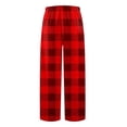 thumbnail image 5 of NOLDARES Pajamas for Women Plaid Pajama Pants Comfy Fleece Christmas Pajama Pants Trousers Cotton Pjs Bottom 2024(Z6- Red,XL), 5 of 5