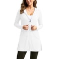 thumbnail image 4 of SuTry Sun Protection Jacket for Women UV Cover Up Full Zip Hooded with Side Pockets Split Hem Lightweight Breathable Beach Pool Vacation Jacket, 4 of 5