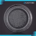 thumbnail image 6 of Saffire 9.6" / 24.5cm small glass microwave plate - flat bottom plate replaces 3390w1a035, 6 of 8