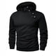 thumbnail image 1 of MHFRRA Sudadera con Capucha Informal para Hombre, Moderna, Cómoda, de Mezcla Suave, de Manga Larga, para Uso Diario Negro, 1 of 3