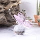 thumbnail image 4 of Figura de mariposa voladora de cristal rosa con base de bola de cristal, colección de figuras, adorno de cristal tallado, estatua de animal coleccionable, 4 of 8