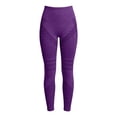 thumbnail image 4 of idosla Anti Cellulite Compression 3D Leggings Women Lifting Tummy Control with Resistance Bands Yoga Pants High Waist (Purple, S), 4 of 6