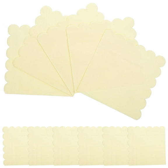 FUEENIRVA wedding party napkins Cocktail Party Napkins Light Yellow 20 Sheets
