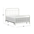 thumbnail image 3 of Hillsdale Furniture Kirkwood Classic Metal Full Bed with Frame, Soft White, 3 of 16