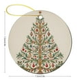 thumbnail image 2 of Ceramics Ornaments Christmas Holiday Double-Sided Ceramics Ornaments Beautiful Christmas Tree Xmas Holiday Keepsake Christmas Tree Decoration Gifts for Women Men On Christmas, 2 of 5