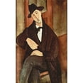 thumbnail image 3 of Modigliani, Amedeo 13x18 Black Modern Framed Museum Art Print Titled - Portrait of Mario Varfogli, 1919, 3 of 5