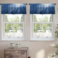 thumbnail image 2 of LALILO Kitchen Curtain Valance Summer Travel Ship Sea Rod Pocket Window Curtain 52"x 18" Set of 2, 2 of 7