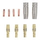 thumbnail image 1 of Boquillas de soldadura Mig Reemplazo de boquilla de soldadura Consumibles de antorcha de soldadura Kit de consumibles de soldadura MIG Puntas de contacto de cobre Bielas ANGGREK Otros, 1 of 7