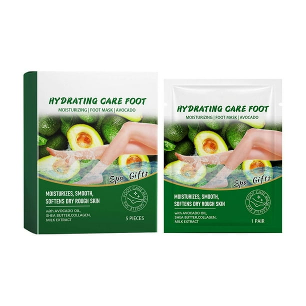 Mascarilla hidratante para pies, mascarillas hidratantes para pies secos y agrietados, calcetines hidratantes, crema hidratante seca para pies suaves y firmes, spa para el cuidado de los pies