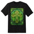thumbnail image 5 of Plus Size Shirt for Women Black Tops for Women Short Sleeves Shirt for Women ST Patrick T Shirt Crewneck Shirt for Women XL, 5 of 5