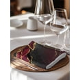 thumbnail image 6 of Red Marble Cloth Napkins Set of 8 Reusable Dinner Napkins, Gold Abstract Vintage Modern Ombre Art Cocktail Napkin Washable Table Napkins for Wedding/Holiday Party/Baby Shower 20"x20", 6 of 7