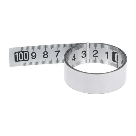 

Self-Adhesive Measuring Tape 100cm Stainless Steel Metric Right to Left Widened