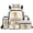 Capybara Golf Ball, variant on Capybara Backpack for Girls 6-8 8-10 Cute Bee School Backpack with Lunch Bag Pencil Case Water Bottle Sleeve for Kindergarten Elementary School Large Capacity 17 Inch Kids Bookbags