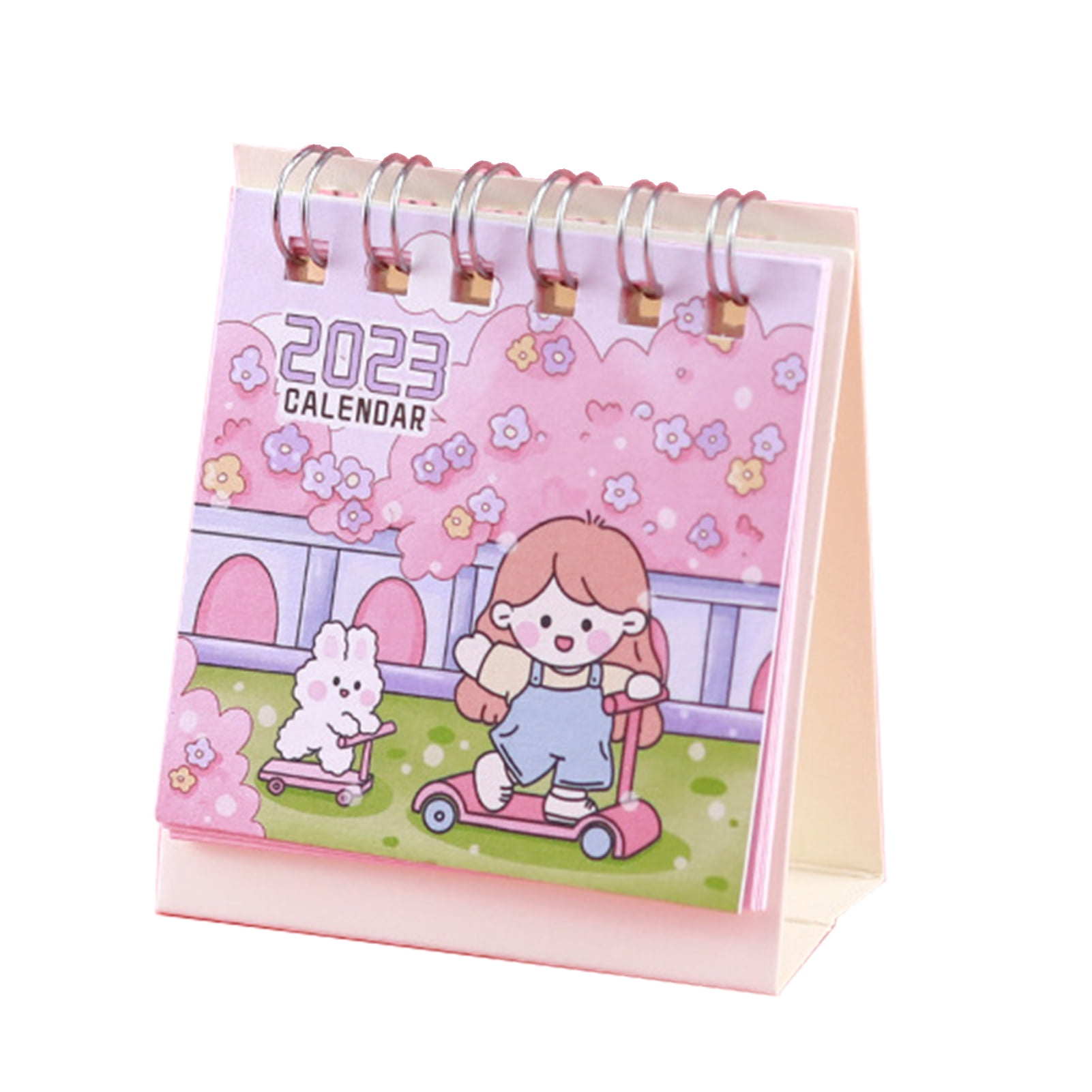 record-date-dual-coil-clear-printed-decorative-mini-calendar-cartoon