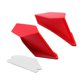 thumbnail image 2 of 1 par de deflectores de aire laterales universales para motocicleta Honda rojo, 2 of 5