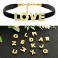 thumbnail image 5 of 30pcs Letter Charm, Rhinestone Letter Charm Crystal Alphabet Wristbands Pendant for Leather Collar Necklace, Golden, Q, 5 of 6