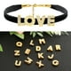 thumbnail image 5 of 30pcs Encanto de Letra, Encanto de Letra de Rhinestone Cristal Alfabeto Pulseras Colgante para Collar de Cuero, Dorado, E, 5 of 6