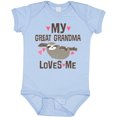 thumbnail image 3 of Inktastic My Great Grandma Loves Me Girls Baby Bodysuit, 3 of 5