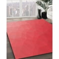 thumbnail image 3 of Ahgly Company Tapis Rond Lavable en Machine Intérieur Transitionnel Rouge, 8 Pieds Rond, 3 of 7