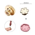thumbnail image 5 of Cabeza De Cobre Del Sello Sobre de invitación de cabeza de cobre con sello de forma especial para tarjeta de regalo (rompecabezas) Wdftyju Libre de BPA, 5 of 5