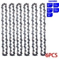 thumbnail image 1 of Landgoo 6Pack 16 Inch Semi Chisel Chainsaw Chain 3/8" Pitch 0.050"Gauge 56 DRIVE LINKS For Electric Chainsaw Replace, 1 of 7