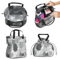 thumbnail image 2 of Boho Bohemia Pioneer Flower Art Drawstring Lunch Bag Women - Drawstring Lunch Bag Insulated for Work Office - Stain-Resistant Large Lunchbags for Women with Multi-Pockets, 2 of 6